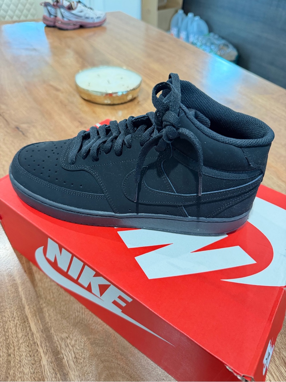 Nike Black Mid-Top Casual Sneakers